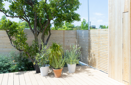 ウッドデッキと外構